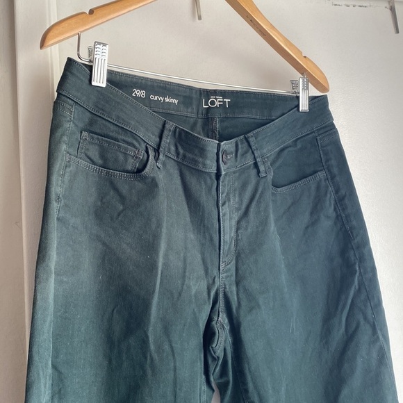 Ann Taylor | Loft | Curvy Skinny | Color: Forest Green - Picture 10 of 14